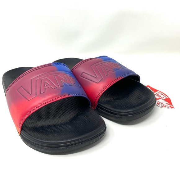 🔥HOT SALE🔥VANS Women's Size VN0A5HF59CD La Costa Sliders Black Blue Red Sandal - Picture 11 of 12